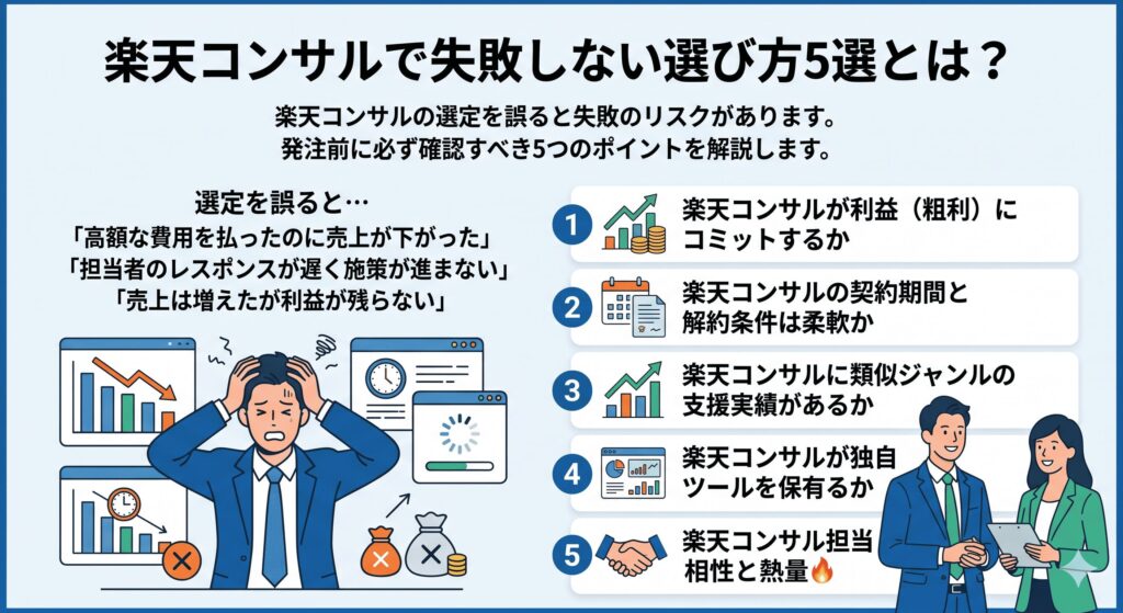楽天コンサルで失敗しない選び方5選とは?