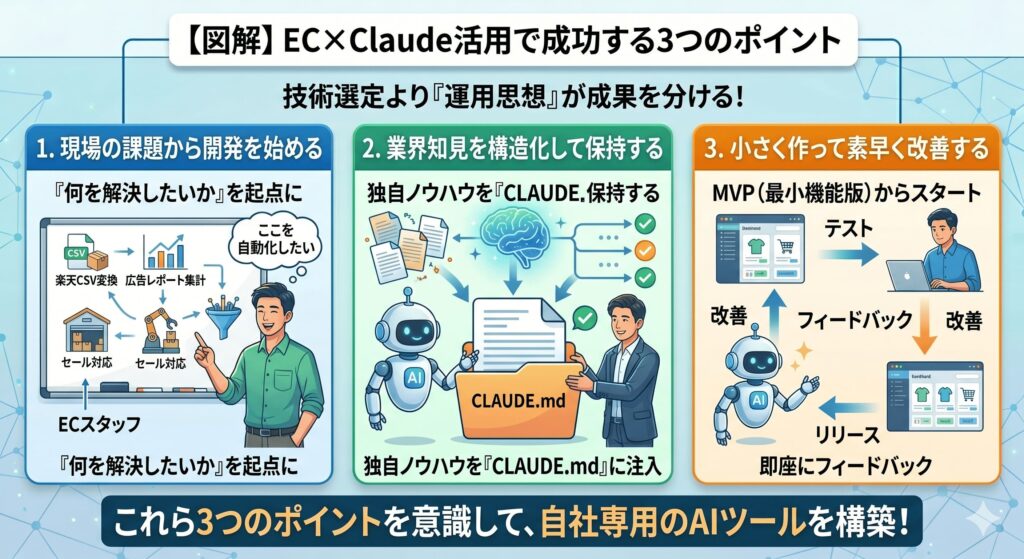 EC×Claude活用で成功する3つのポイントとは？