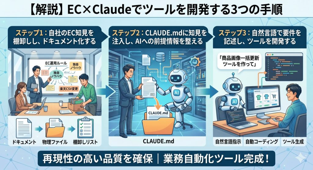 EC×Claudeでツールを開発する手順とは？