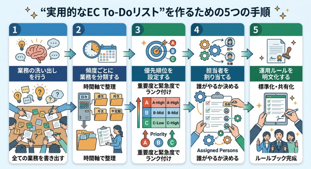 ECのtodoリストの作り方の手順とは？