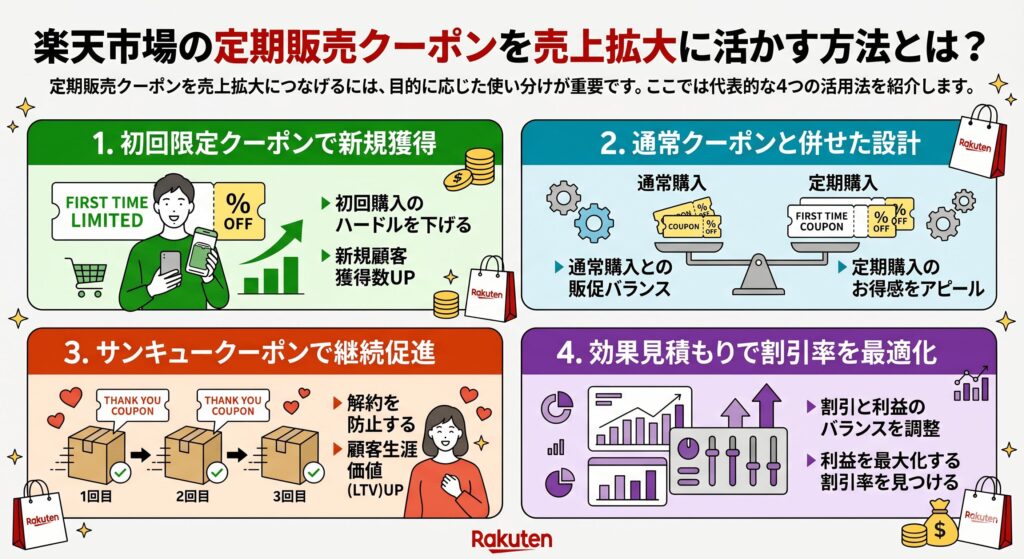 楽天市場の定期販売クーポンを売上拡大に活かす方法とは？